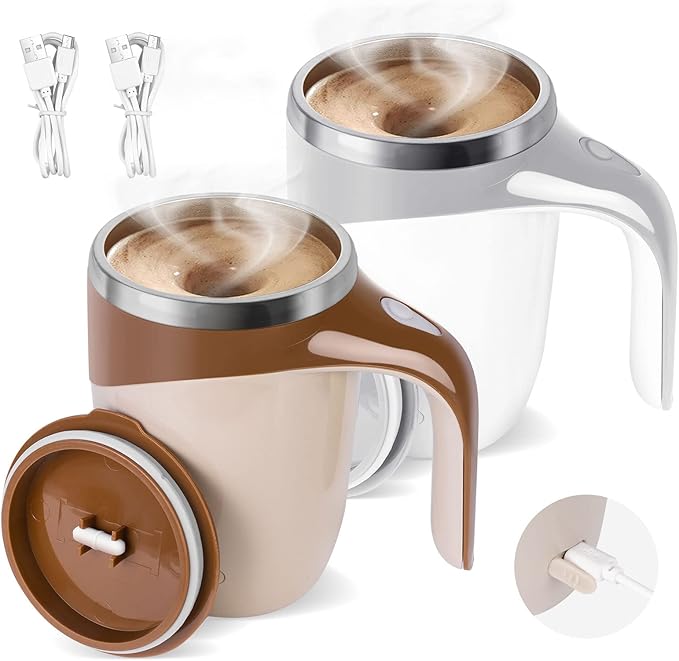 🔥 Rechargeable Coffee Cup – Portable Heated Mug for Home & Travelكوب قهوة قابل لإعادة الشحن