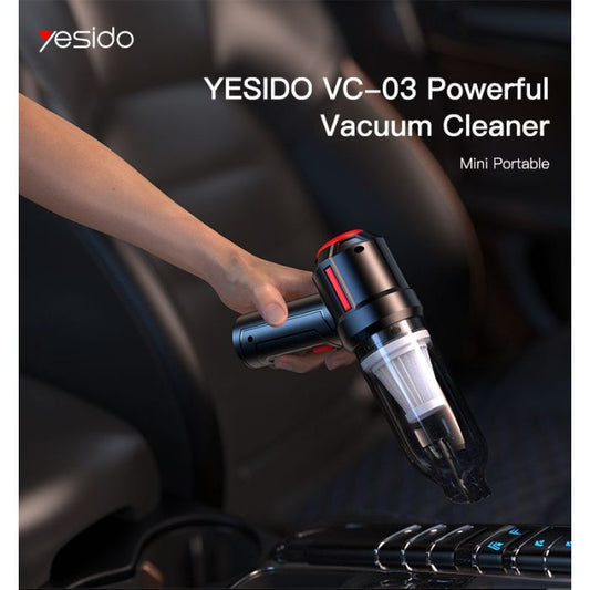🔥 VC03 Powerful Suction Cordless Vacuum Cleaner for Home & Car مكنسة كهربائية للمنزل والسيارة