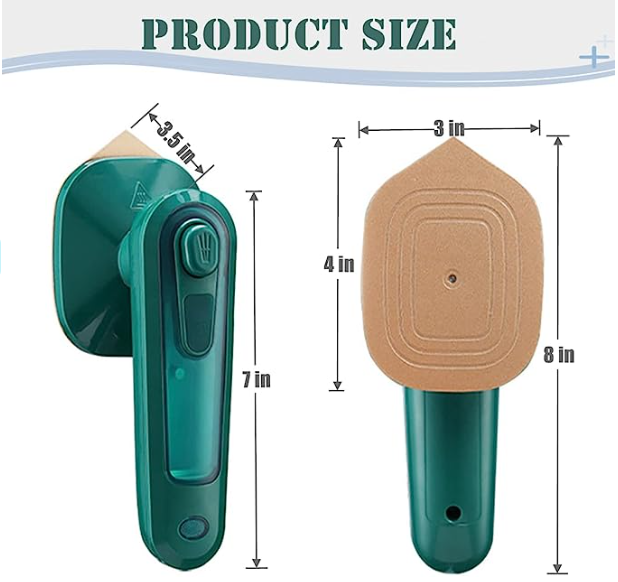 🔥 Handheld Portable Steam Iron – Travel Clothes Steamer, Wrinkle Remover for Home & Officeمكواة بخار محمولة باليد